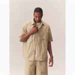 Astute Lightweight Beige Work ShirtAstute Lightweight Beige Work Shirt - Image 2